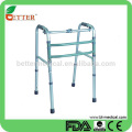 Aluminum one button folding walker